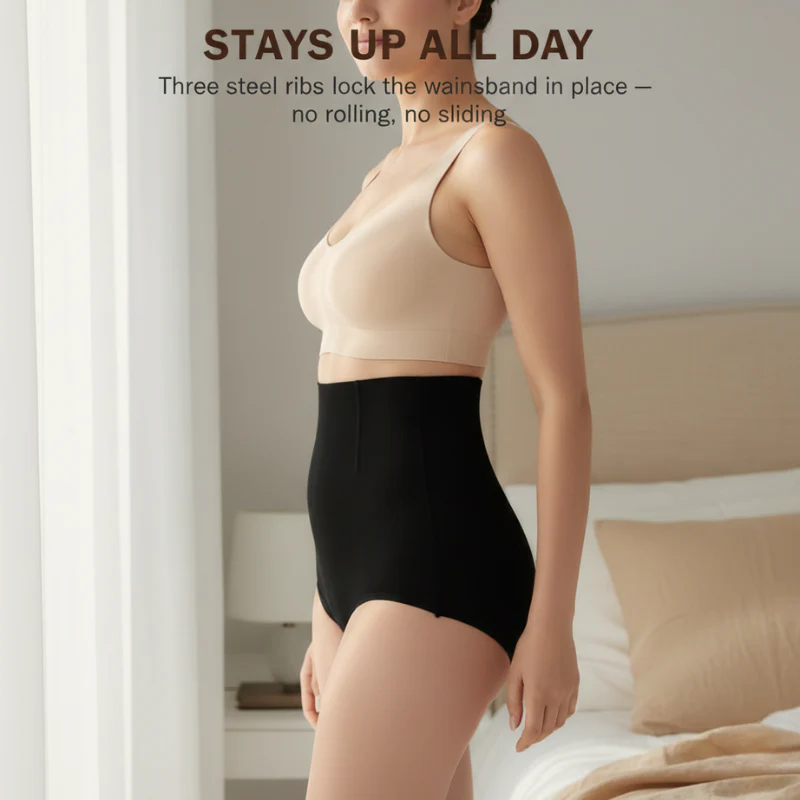 High Waist Tummy Control Shapewear Panties — Stay-Put Support Ribs, No Rolling + 50% OFF - Image 3
