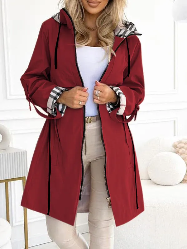 The Urban Plaid Coat - Chic Comfort, Cinch Your Style + 50% OFF - Image 3