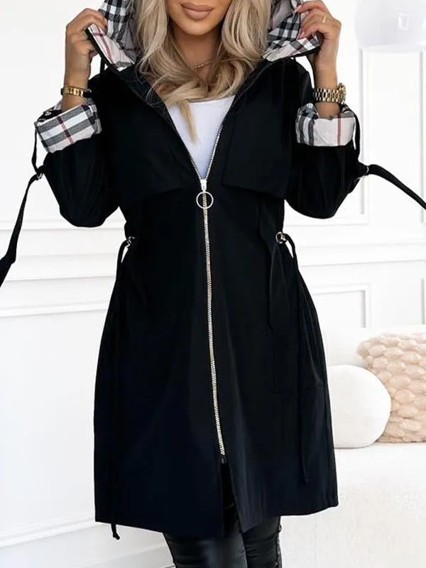 The Urban Plaid Coat - Chic Comfort, Cinch Your Style + 50% OFF - Image 5